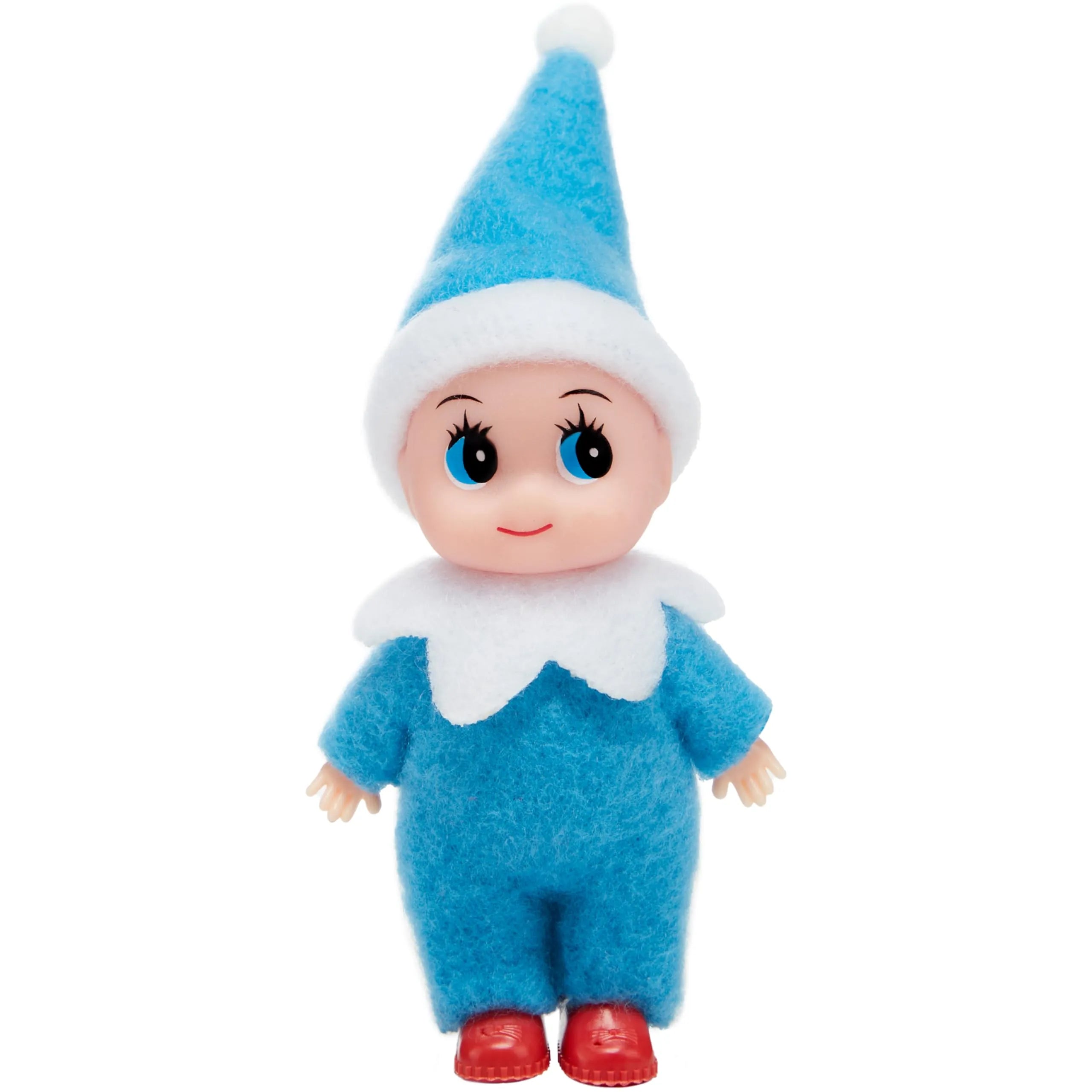 Blue Tiny Elf Soft Plush Doll for Christmas Decor