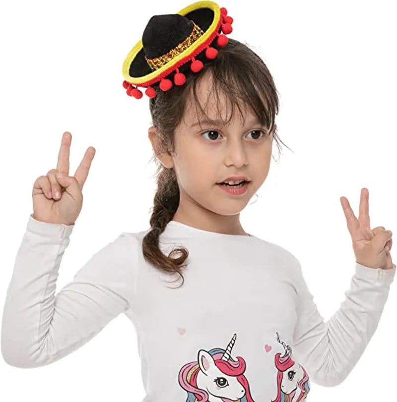 Cinco De Mayo Sombrero Headband, 6 Pack