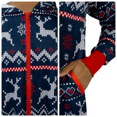 Adult Christmas Loose Hooded Pajamas