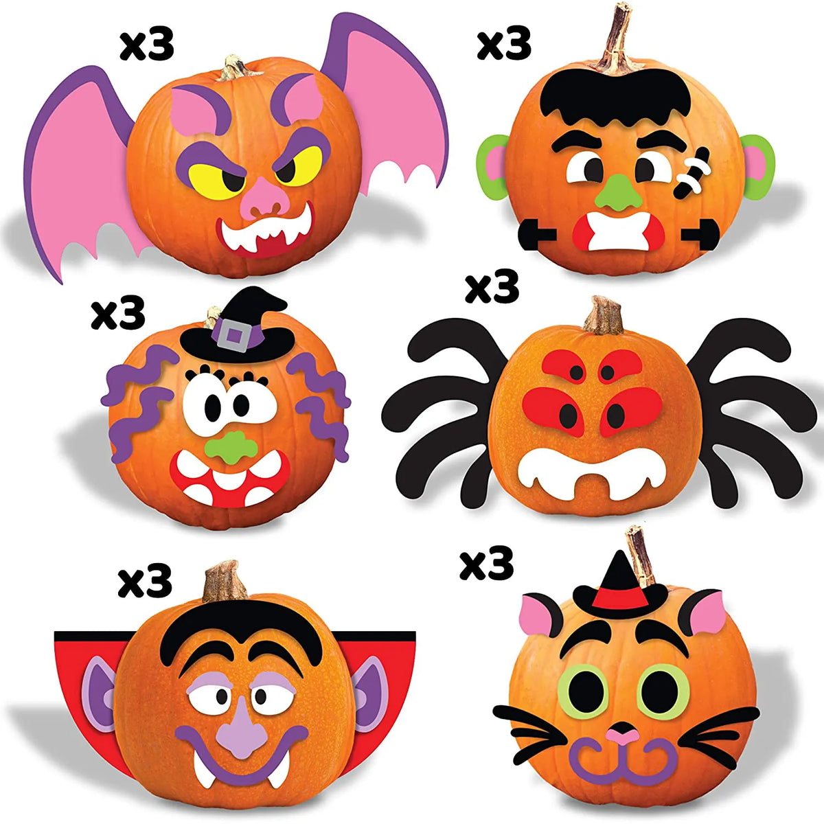 18 Pcs Halloween Foam Stickers