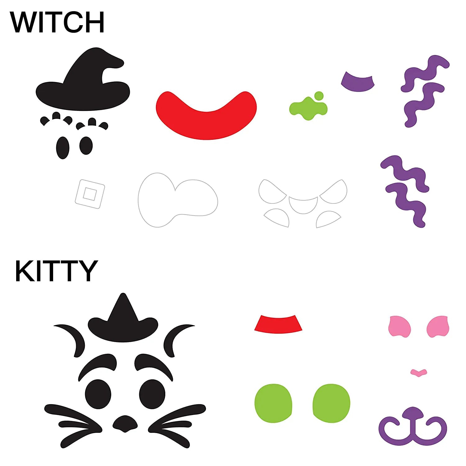 18 Pcs Halloween Foam Stickers