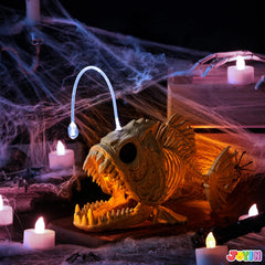 LED Eye Skeleton Fish Halloween Decoration