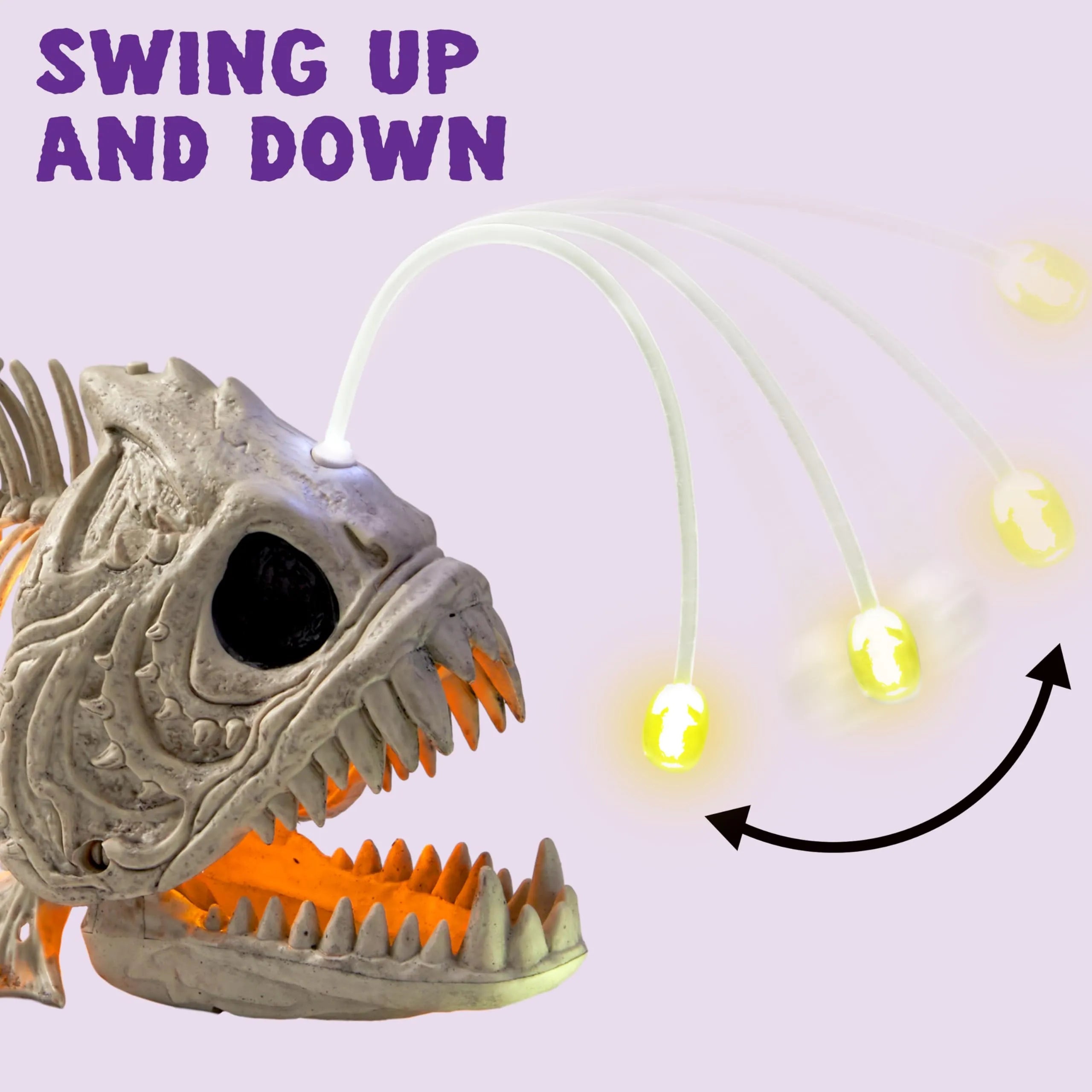 LED Eye Skeleton Fish Halloween Decoration