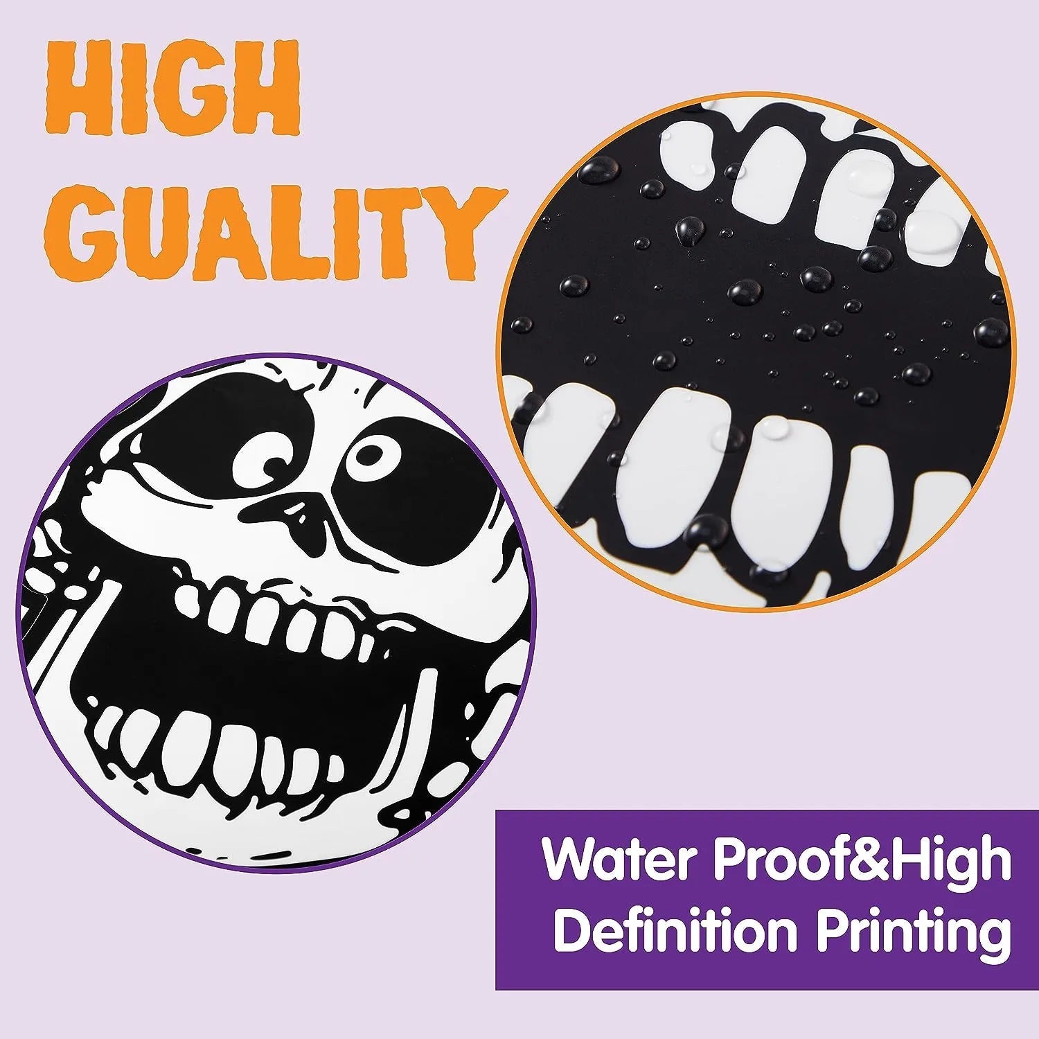 JOYIN Halloween Skeleton Window Clings Decorations for Windows Glass Walls