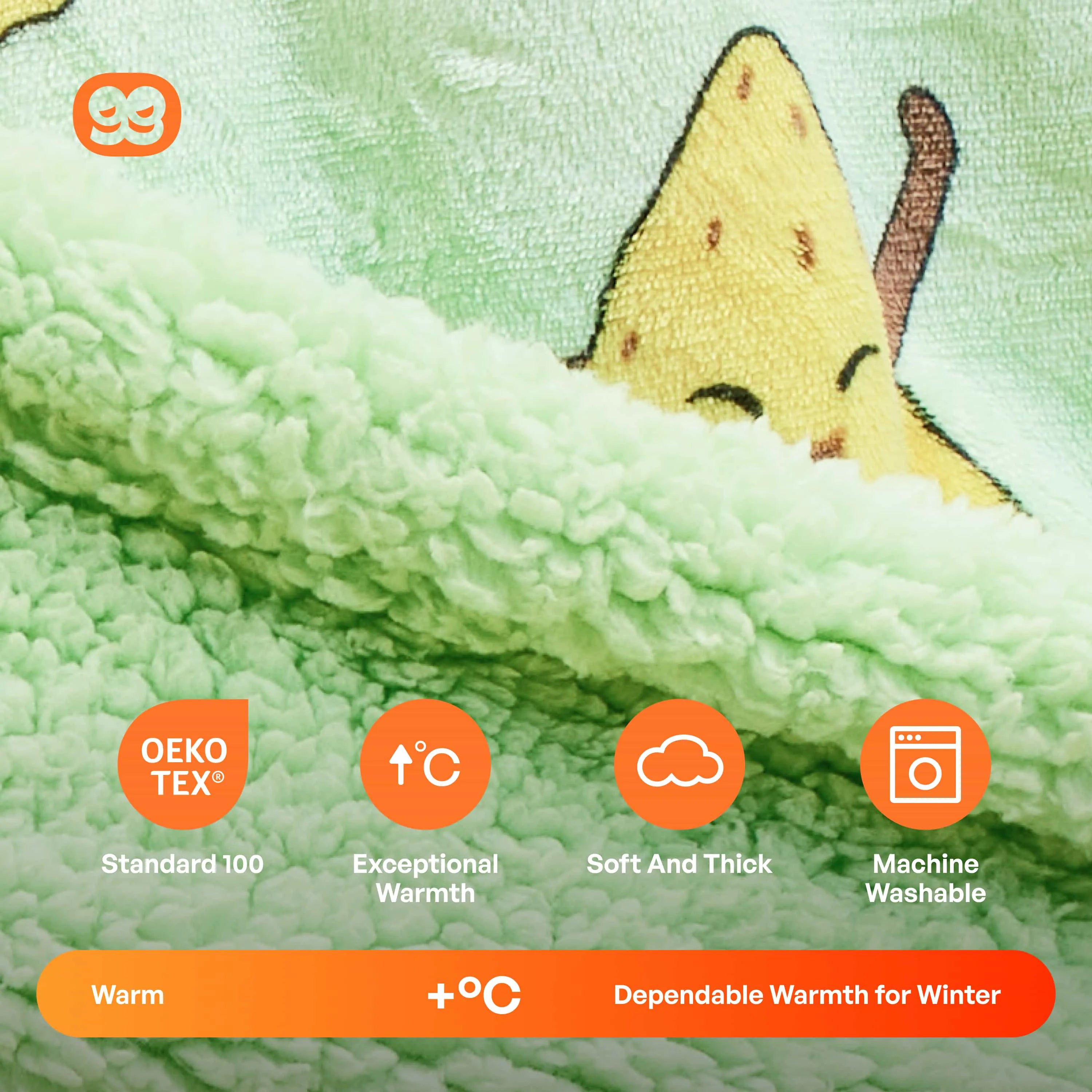 Adult Sherpa Wearable Blanket - Avocado