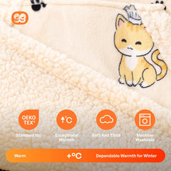 Adult Sherpa Wearable Blanket - Cat
