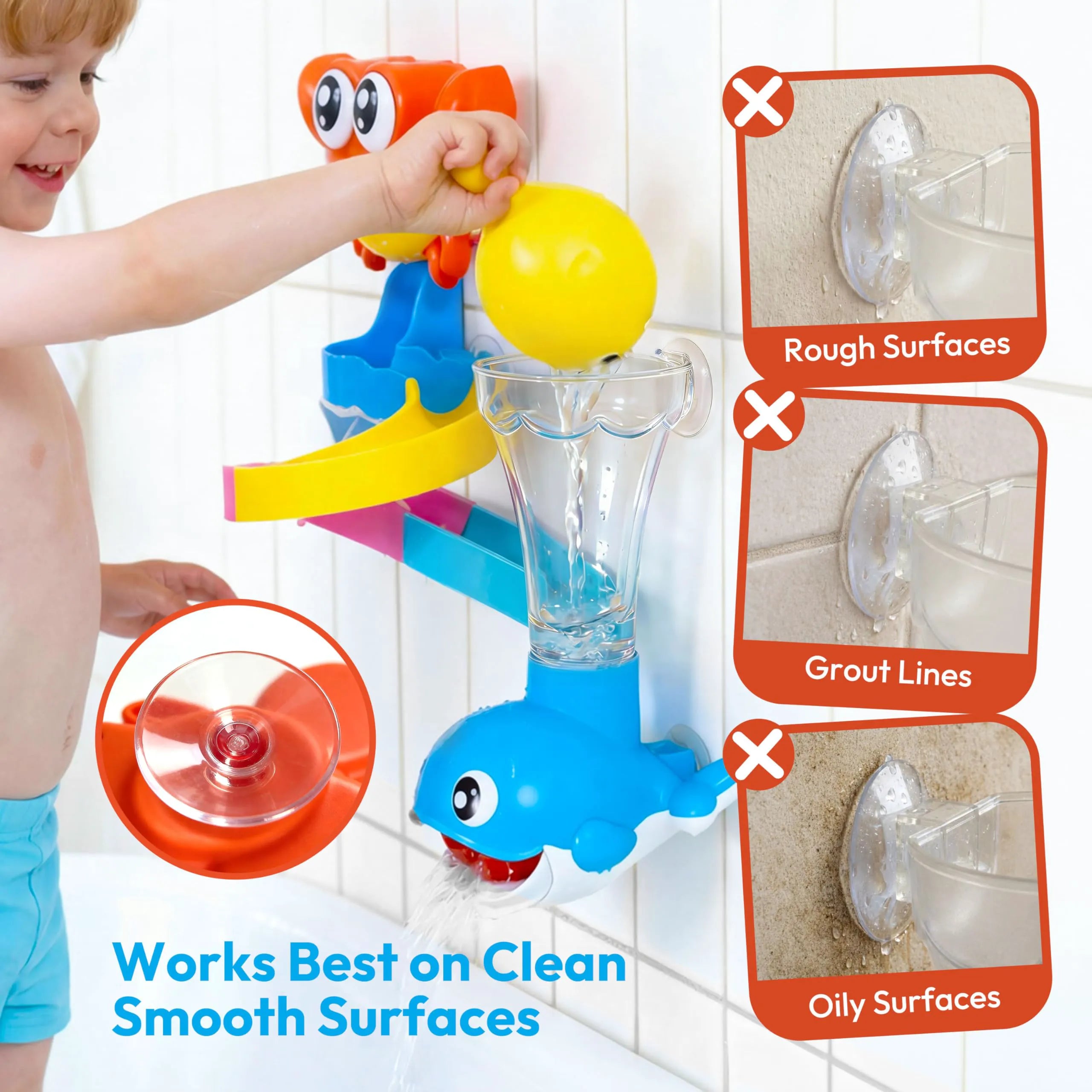 JOVA Lalalark 7-in-1 Bath Toys Set for Kids