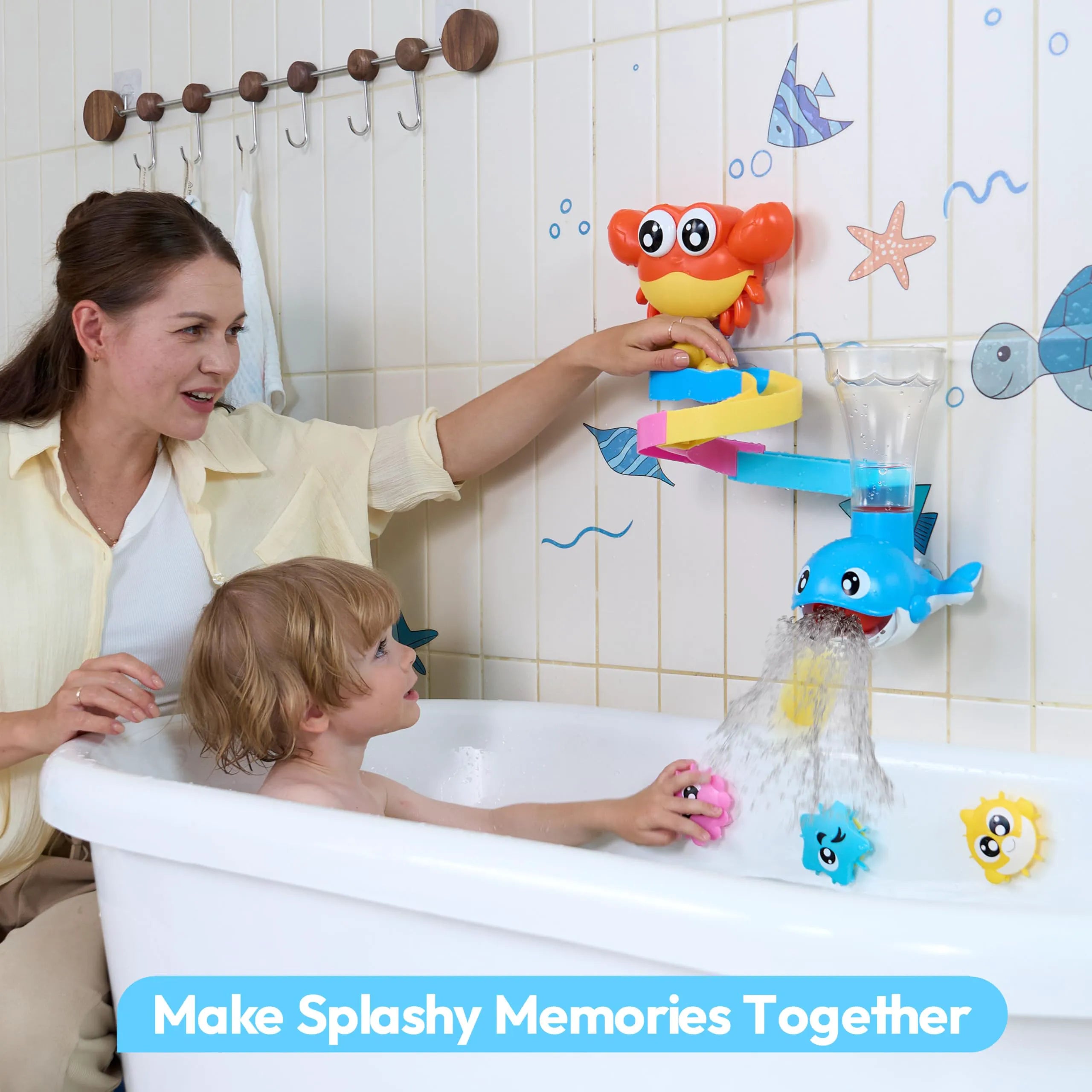 JOVA Lalalark 7-in-1 Bath Toys Set for Kids