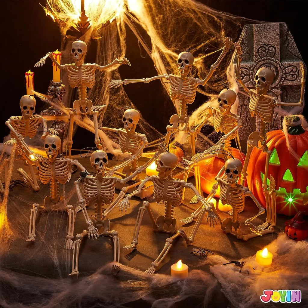 JOIN 10-Pack 16-Inch Halloween Hanging Skeletons (Full Body)