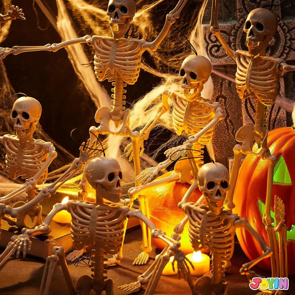 JOIN 10-Pack 16-Inch Halloween Hanging Skeletons (Full Body)