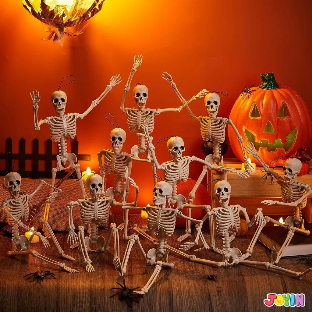 JOIN 10-Pack 16-Inch Halloween Hanging Skeletons (Full Body)