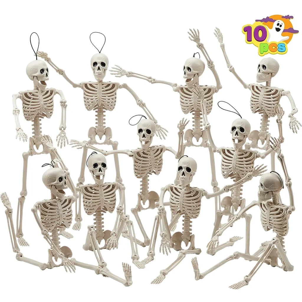 JOIN 10-Pack 16-Inch Halloween Hanging Skeletons (Full Body)