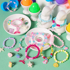 JOIN 12-Pack Prefilled Easter Eggs with Bead Jewelry Toys