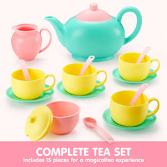 JOIN 18-Piece BPA-Free Pretend Play Tea Party Set for Kids