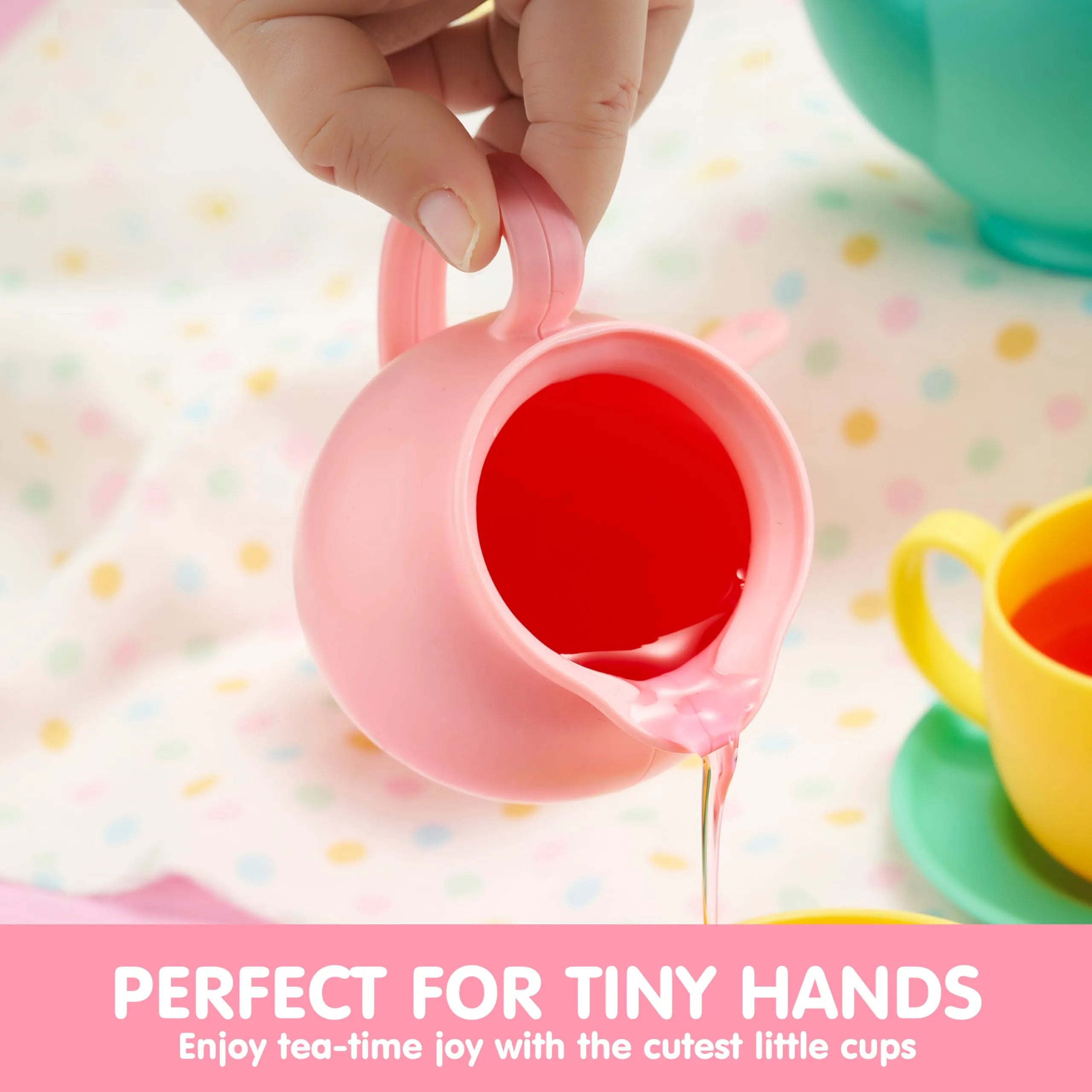 JOIN 18-Piece BPA-Free Pretend Play Tea Party Set for Kids