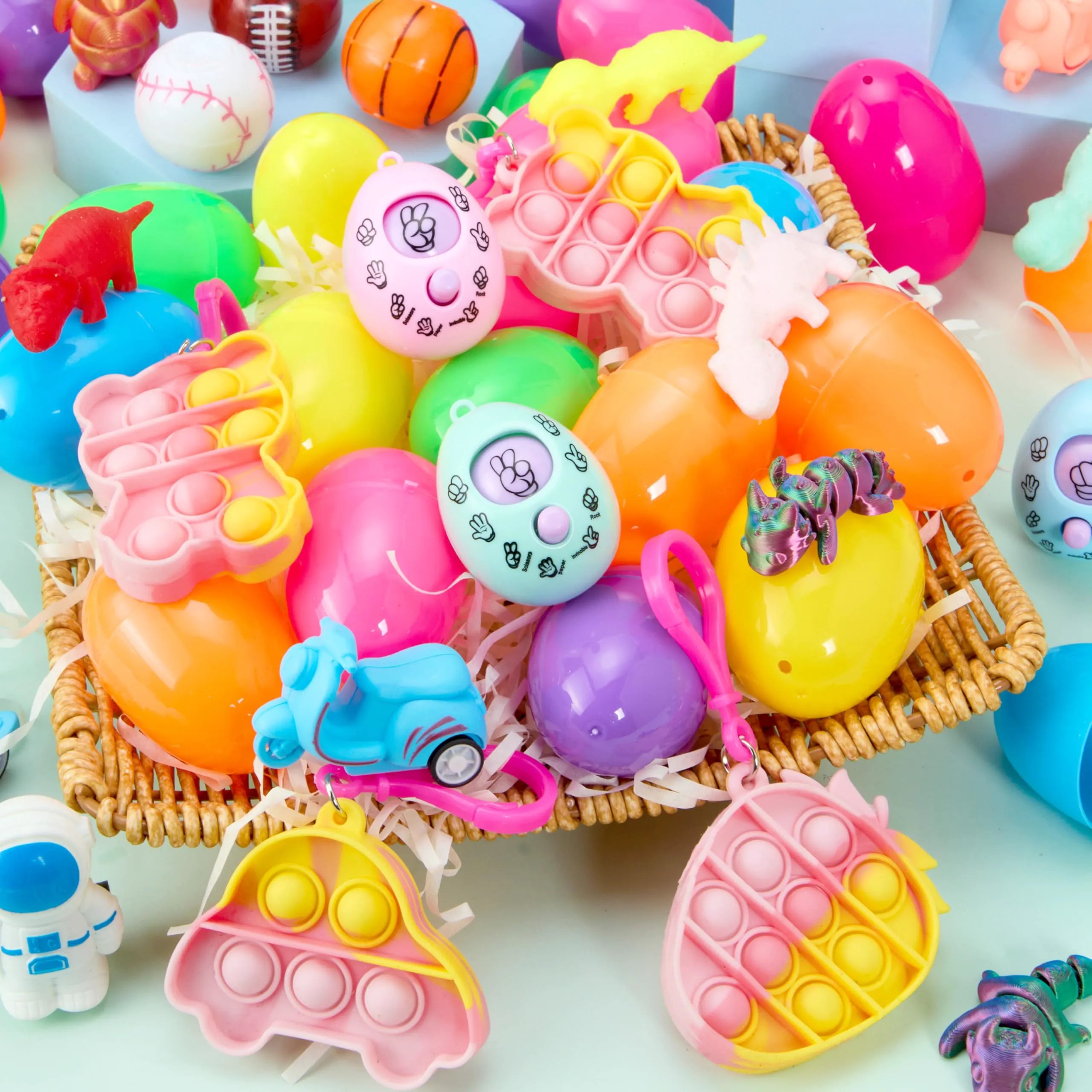 JOYIN 24-Pack Prefilled Easter Eggs with Assorted Toys