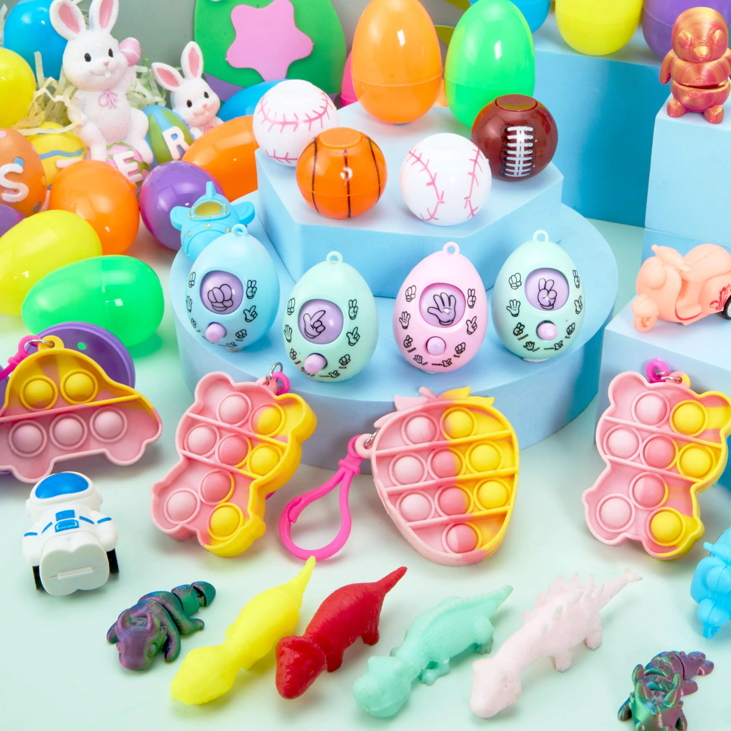 JOYIN 24-Pack Prefilled Easter Eggs with Assorted Toys