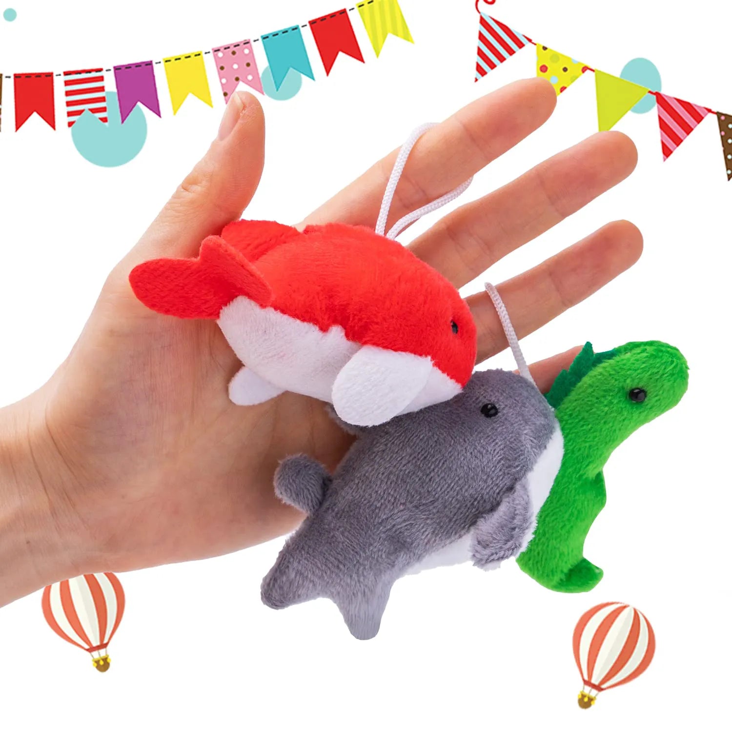 JOYIN 24 Prefilled Easter Eggs with Sea Animal Plush Toys