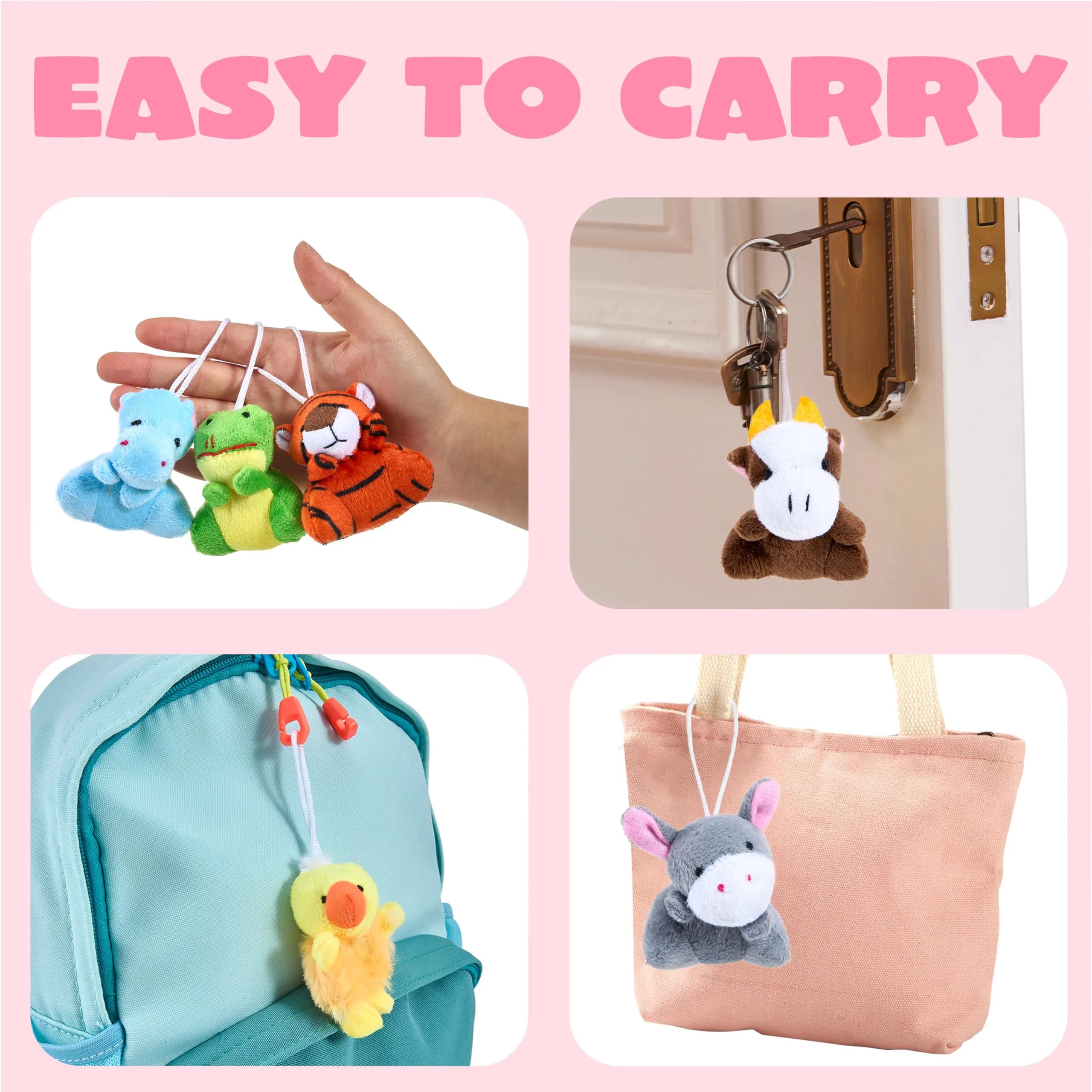 JOYIN 24-Piece Valentine's Day Plush Toys with Gift Boxes