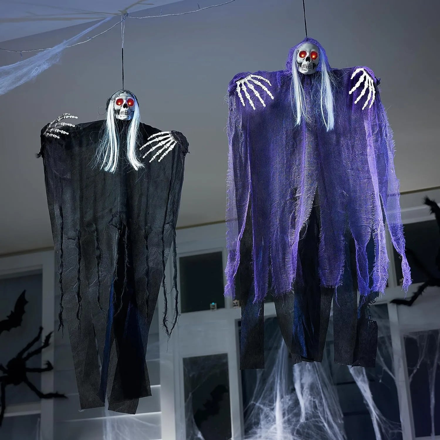 JOYIN 2-Pack Hanging Grim Reaper Halloween Decorations