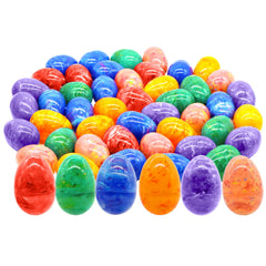 JOIN 30-Pack 3.15-Inch Iridescent Plastic Easter Eggs