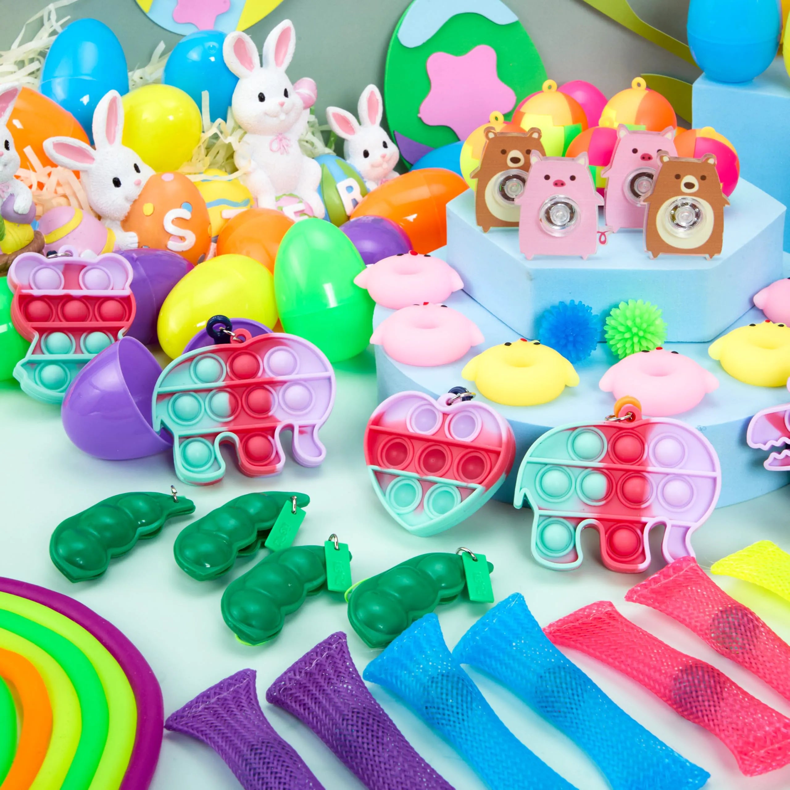 JOYIN 48 Pcs Prefilled Easter Eggs with Assorted Toys
