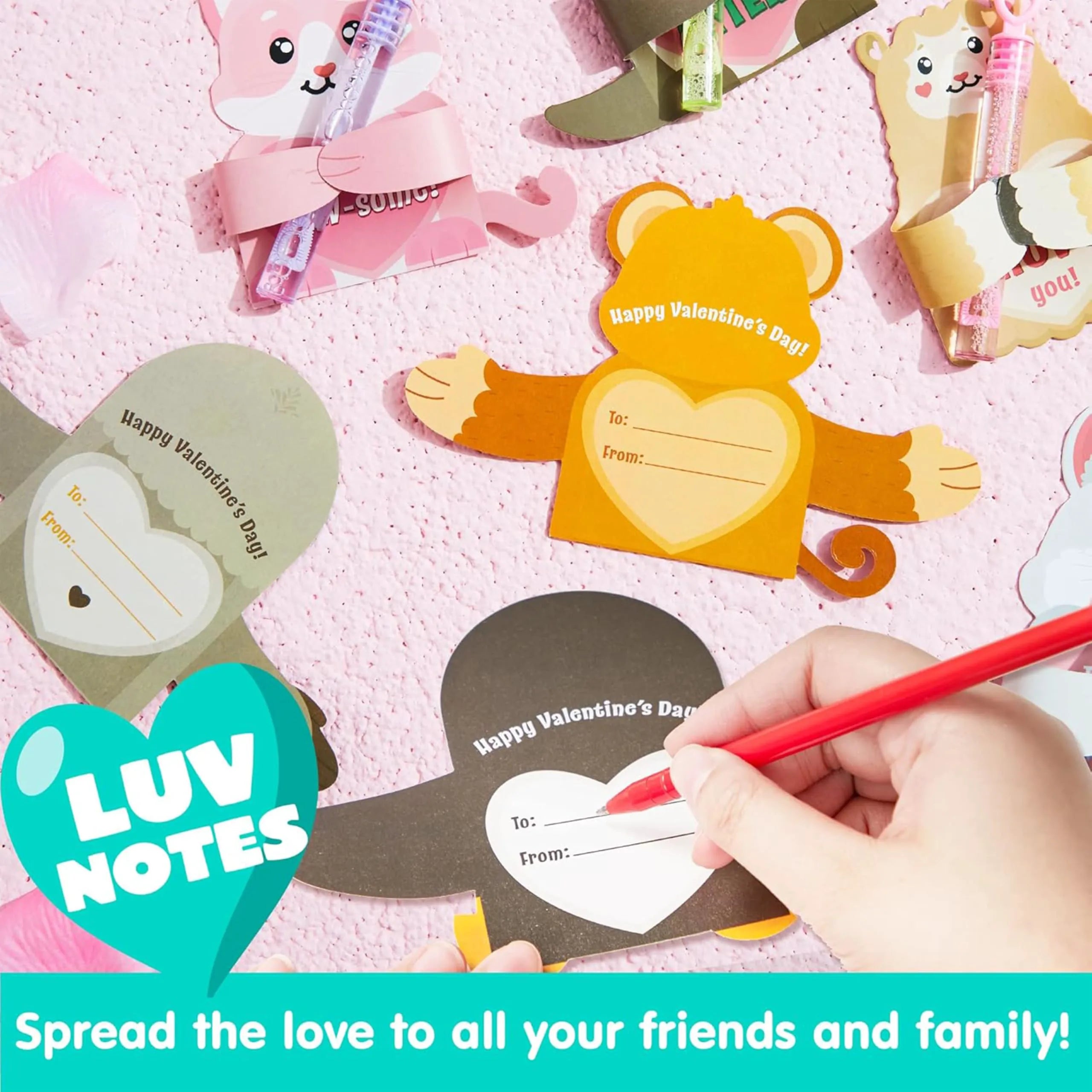 JOYIN 48-Pack Valentine's Day Greeting Cards with Candy Holders for Kids, Holiday Rewards & Prizes