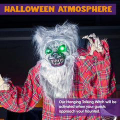 JOYIN 63-Inch Animated Standing Werewolf for Halloween