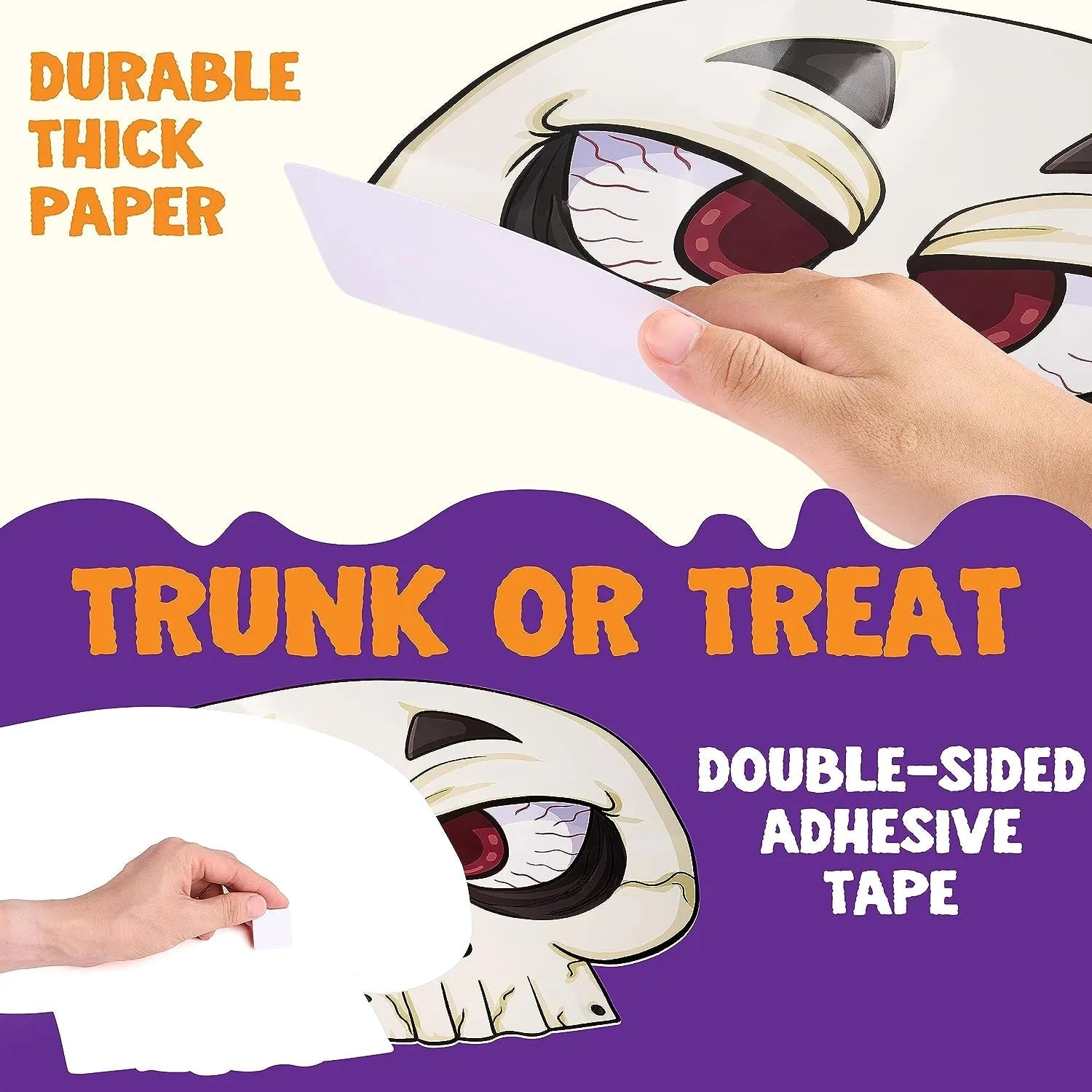 JOYIN Halloween Trunk or Treat Car Decorations Kit - Skeleton Design