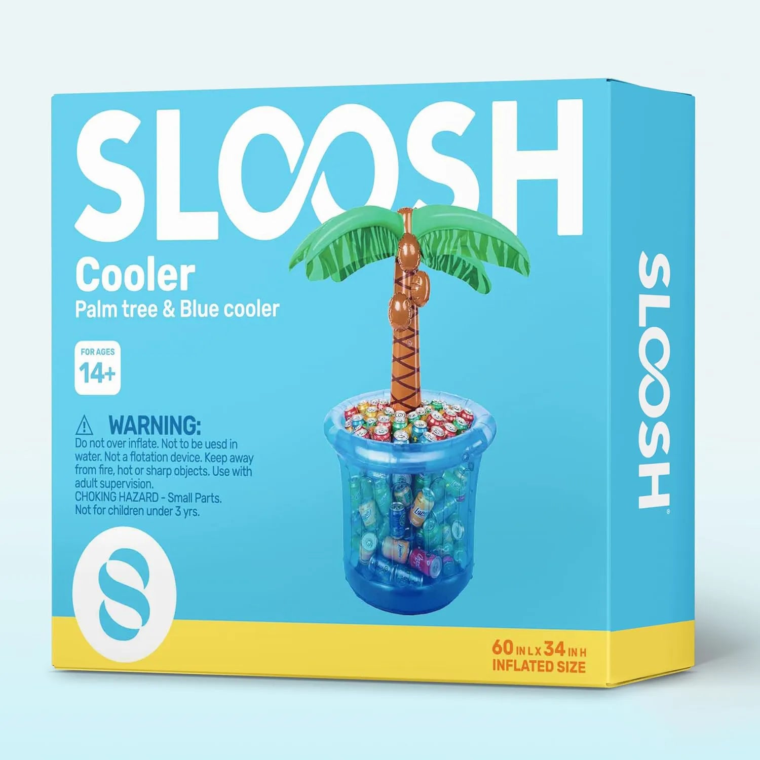 JOYIN Inflatable Palm Tree Cooler - 60" Blue