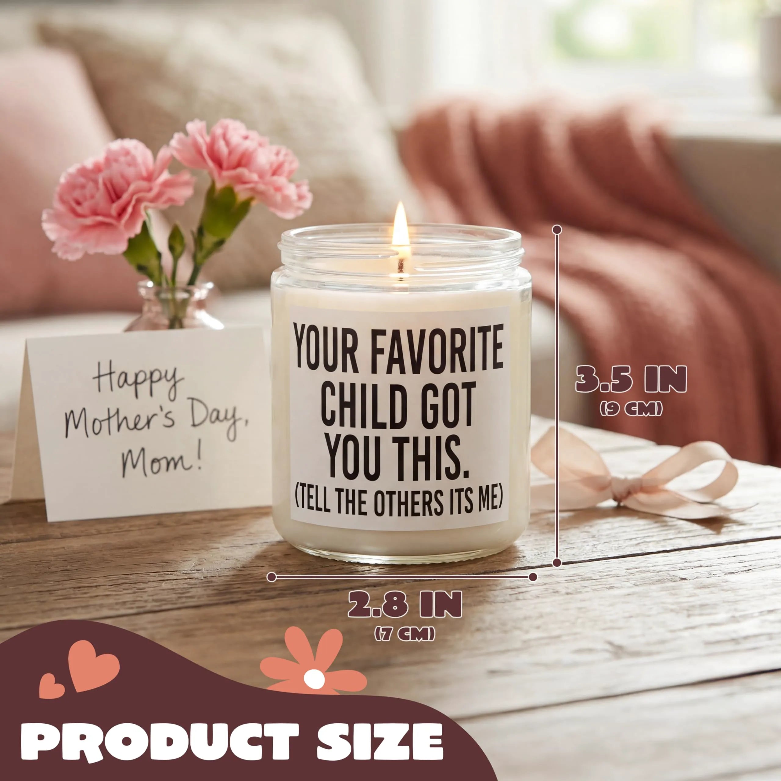 JOYIN Mother's Day Gifts for Mom, Lavender Scented Candles for Wife Women
