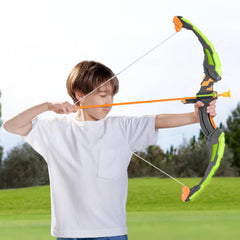 Kids LED Light-Up Archery Toy Set with Suction Cup Arrows, Target & Arrow Case