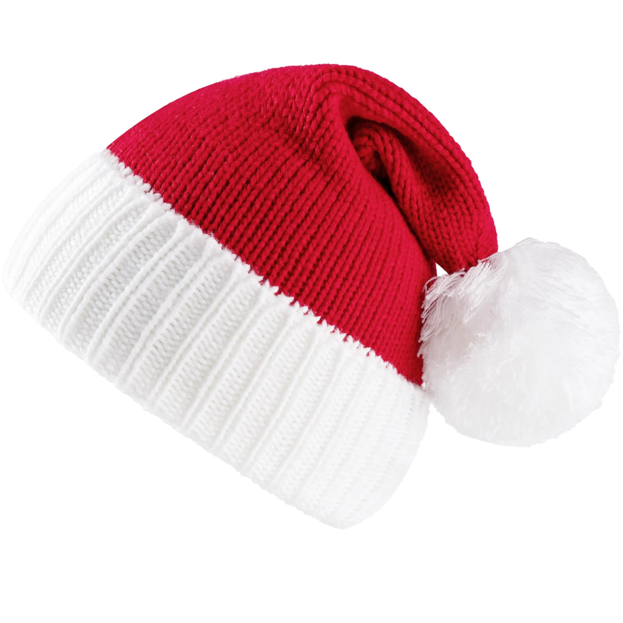 Cozy Knit Christmas Beanie for Kids with Pom Poms