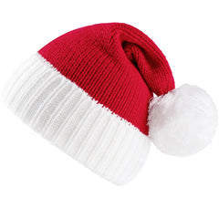 Cozy Knit Christmas Beanie for Kids with Pom Poms