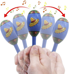 Mini Wooden Fiesta Maracas (24 Pack)