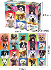 Multicolor Dogs Jigsaw Puzzle, 300 Pieces