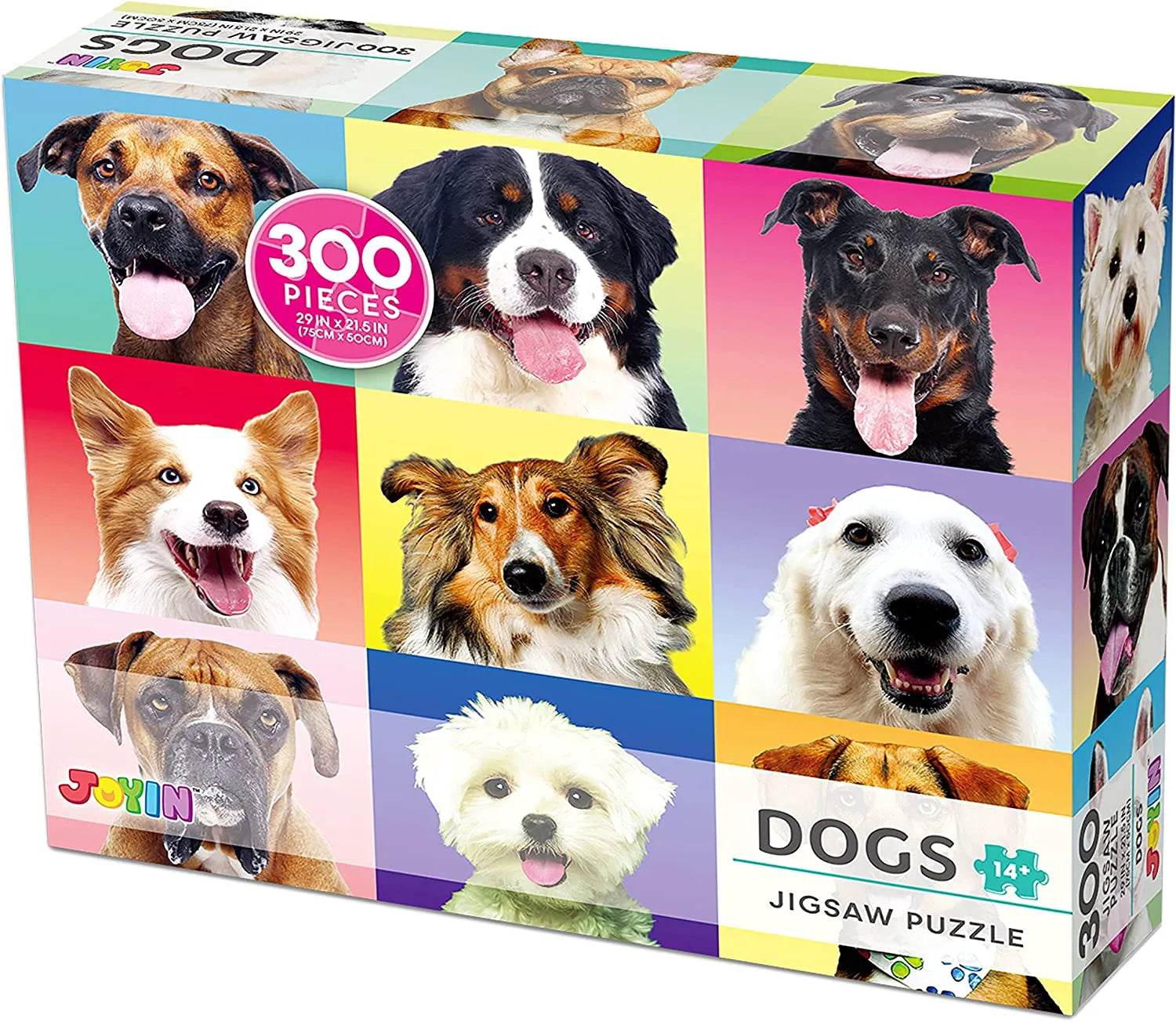 Multicolor Dogs Jigsaw Puzzle, 300 Pieces