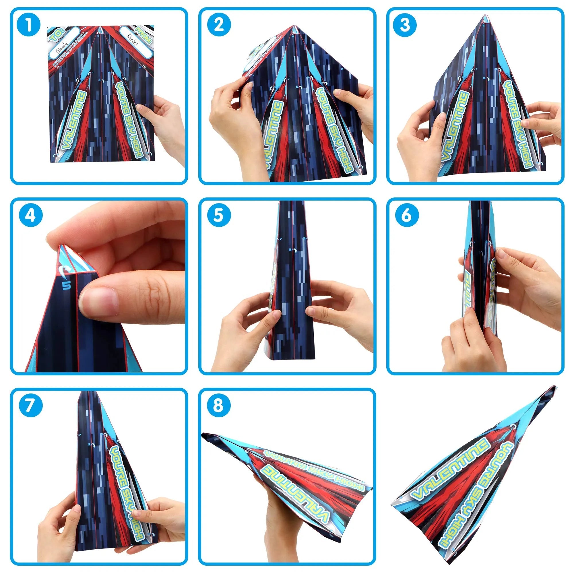 28-Piece Paper Planes with Parachute Toy Set for Kids