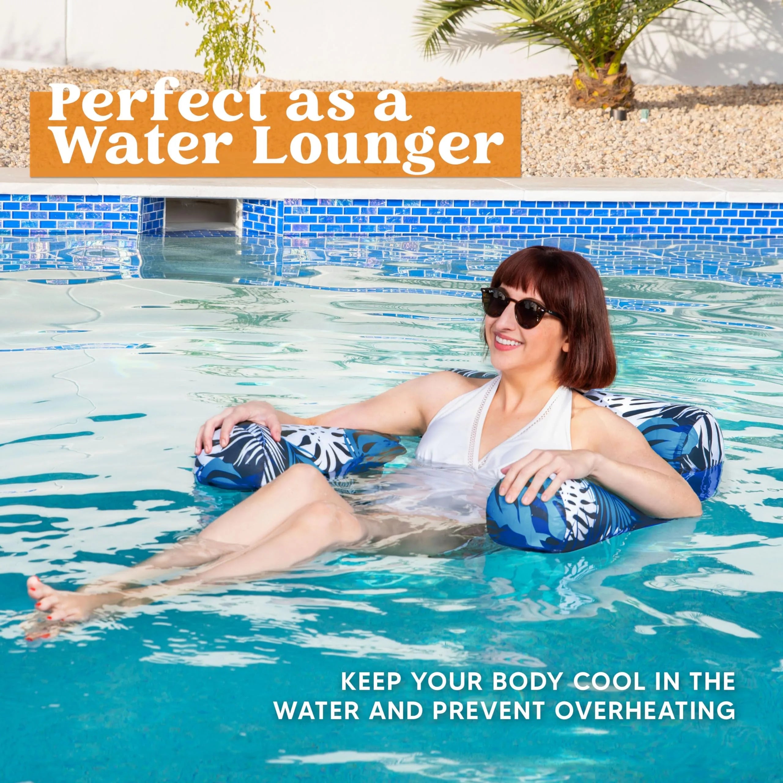 Inflatable Pool Floats with Plant Pattern for Adults