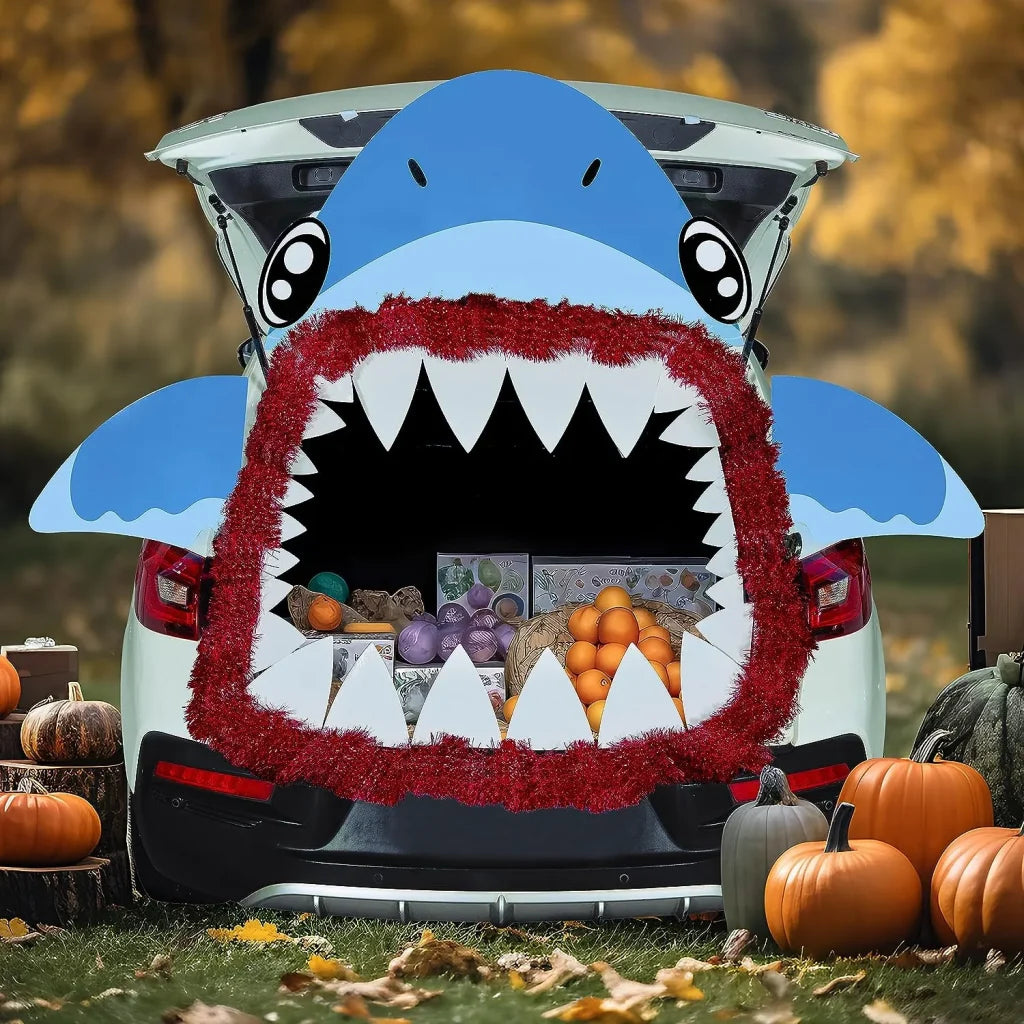 Shark Halloween Trunk-or-Treat Decor Kit