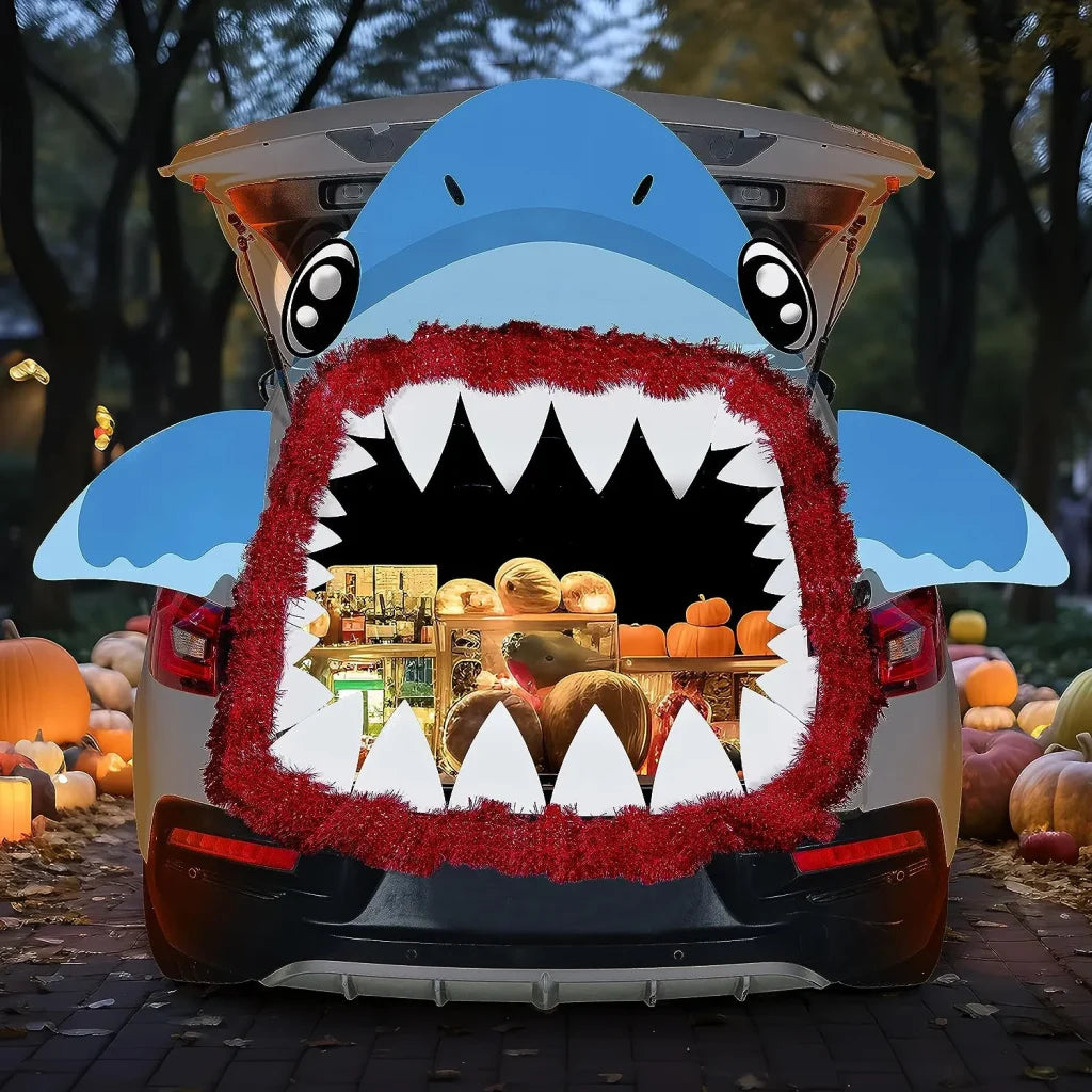 Shark Halloween Trunk-or-Treat Decor Kit