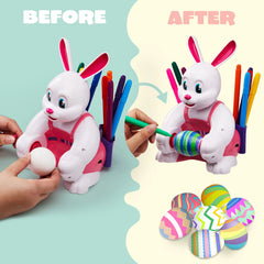 Pink Bunny Egg Whirler - Battery-Powered Spinner Decorating Machine