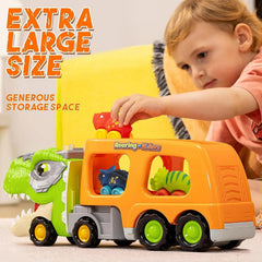 Toddler Dinosaur Truck with Music and Roaring Sound