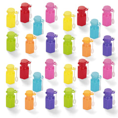 28-Pack Mini Heart Bubble Wands with Valentine's Day Cards for Kids Classroom Exchange Gifts