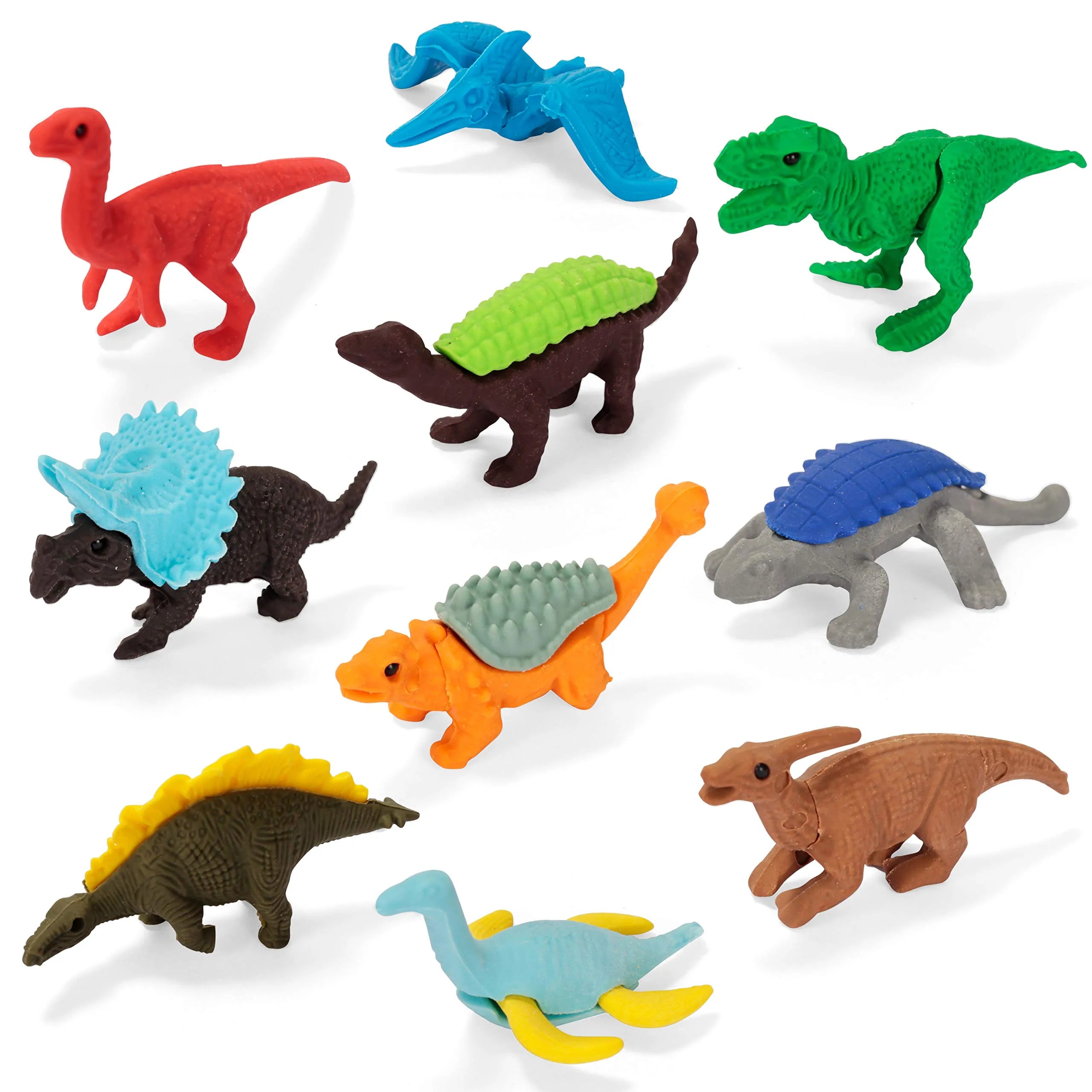 30-Piece Dinosaur Eraser Set with Valentine's Day Cards for Kids Classroom Exchange Gifts
