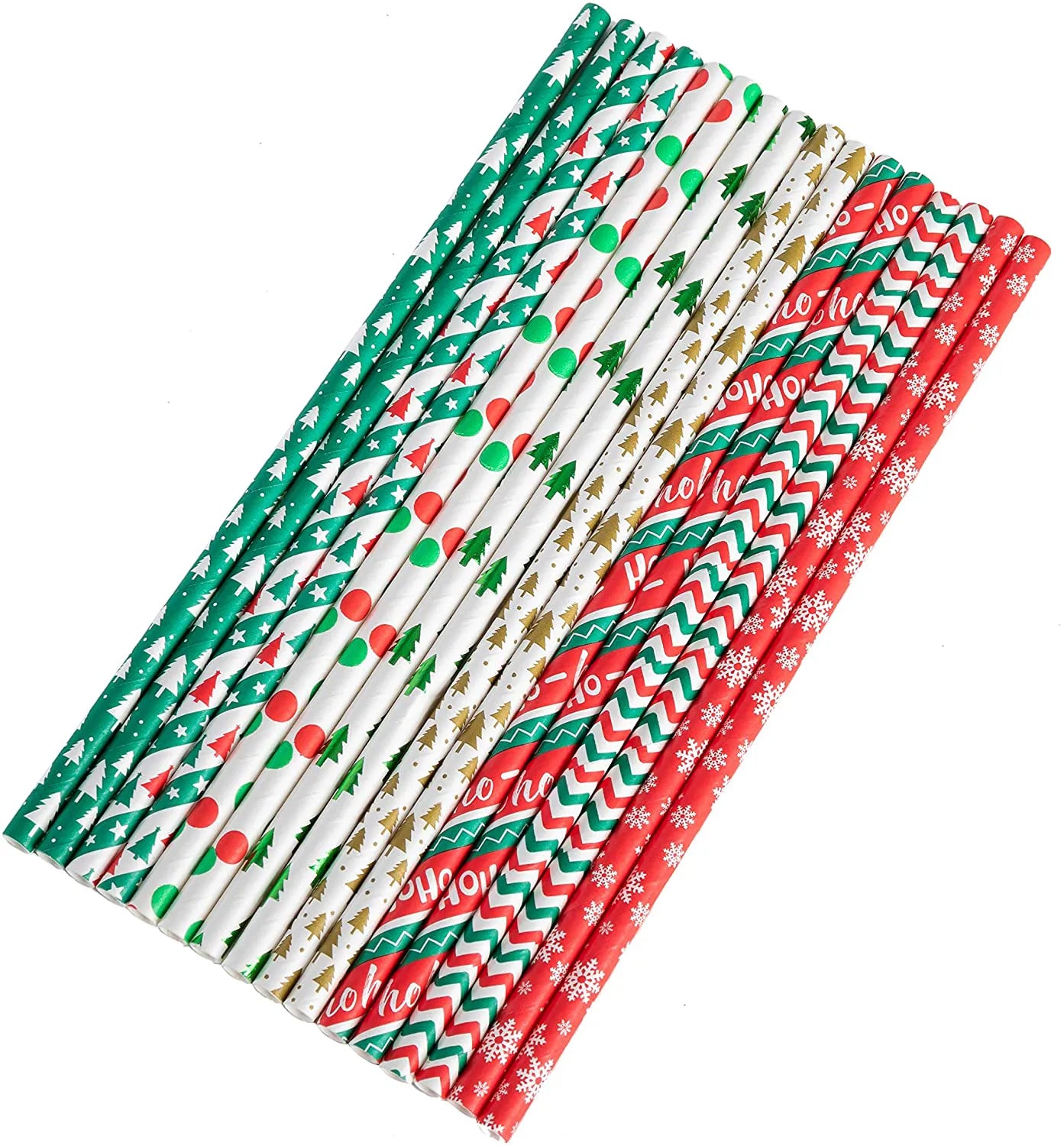 Colorful Disposable Paper Drinking Straws