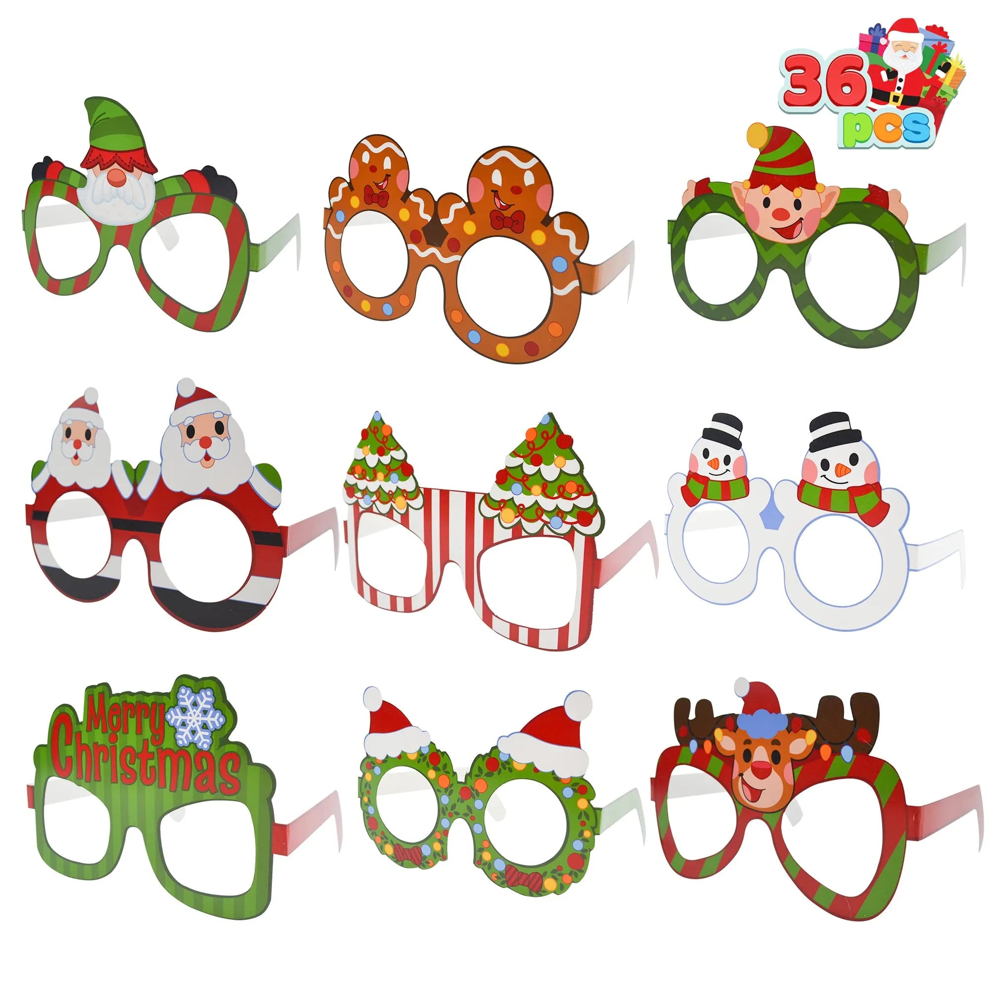 Christmas Glass Frames Party Favors (36 Pcs)