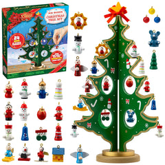 Tabletop Wooden Christmas Tree Advent Calendar