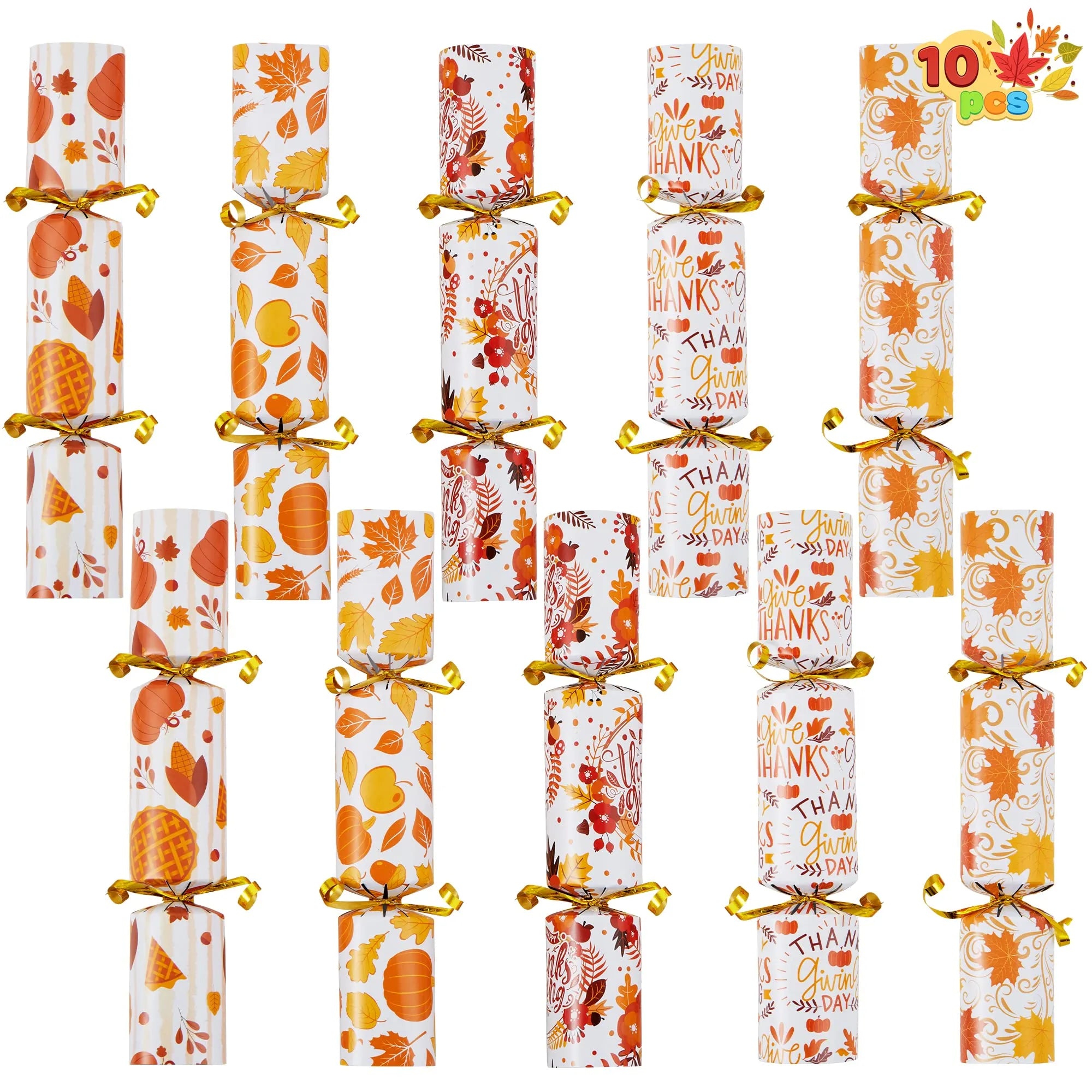 10Pcs Thanksgiving Cracker Set Design - Classic
