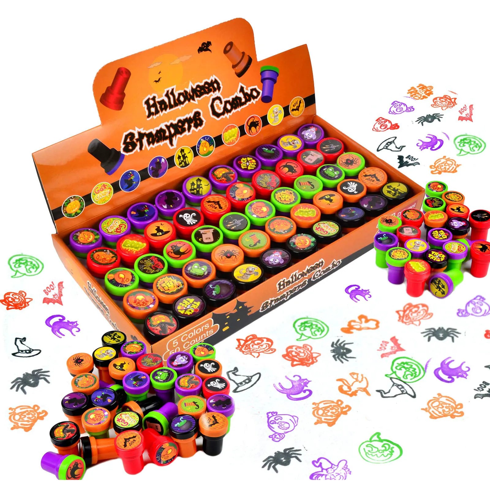 1.5in Halloween Stampers, 50 Pack